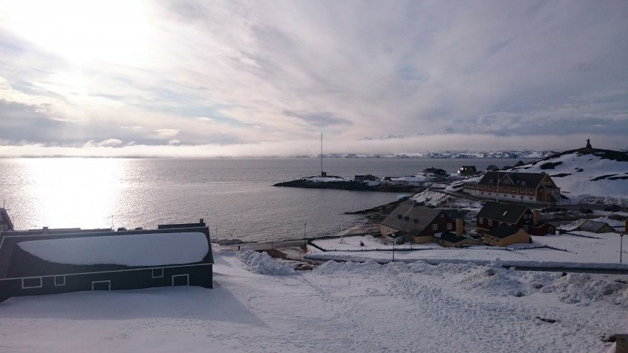 Nuuk, Kalaallit Nunaat Bilde som viser kaien ved Nuuk i Grönland.