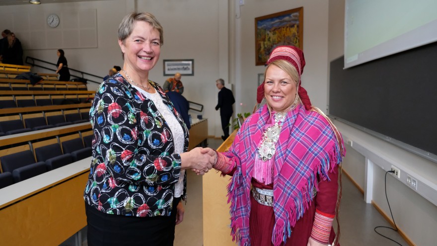 NORD ja Sámi allaskuvllla rektoriid govva.