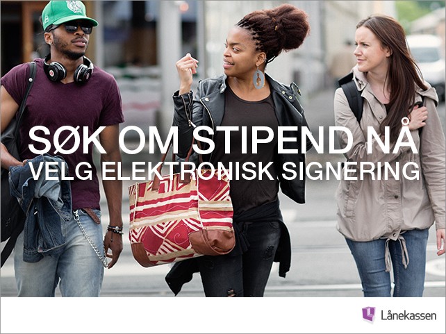 Søk tidlig Reklame fra Lånekassen.