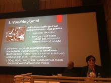 Mihkkal Niillas ja Inger Marja Bilde dra seminar.