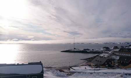 Nuuk, Kalaallit Nunaat Bilde som viser kaien ved Nuuk i Grönland.
