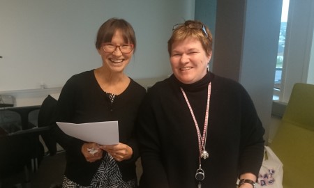 Bilde av Samisk høgskole rektor og direktør.