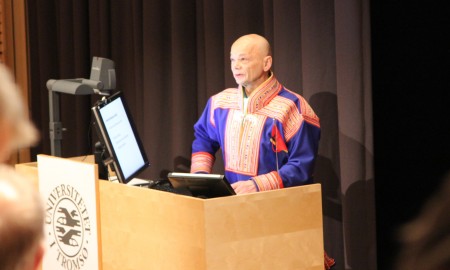 Cand. polit Mikkel Nils M. Sara Bilde av Mikkel Nils M. Sara fra prøveforelesning