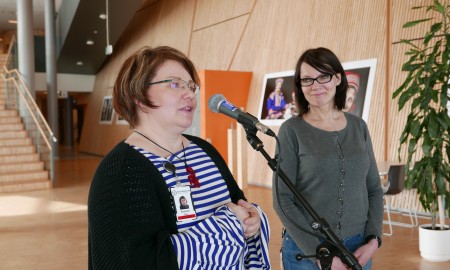 Pigga Keskitalo ja Seija Risten Somby Bilde av Pigga Keskitalo og Seija Risten Somby