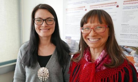 Bilde av prorektor og rektor ved samisk høgskole