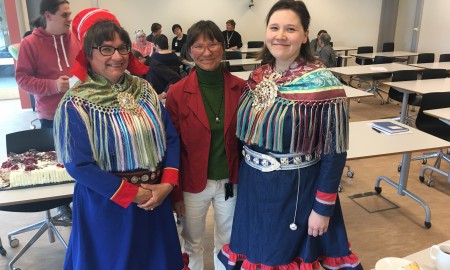 Dekan, rektor og mastergradsstudent