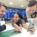 Bilde av journalist masterstudenter