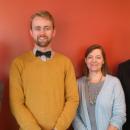 NOKUT delegašuvdna mii galledii Sámi allaskuvlla. Gurut bealde; Gerhard Y. Amundsen, Rasmus H. Sandvik, Elin Nesje Vestli ja Jens Rasmussen