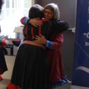 Professor Vuokko Hirvonen greeting friends and guests of the conference Taking Place.